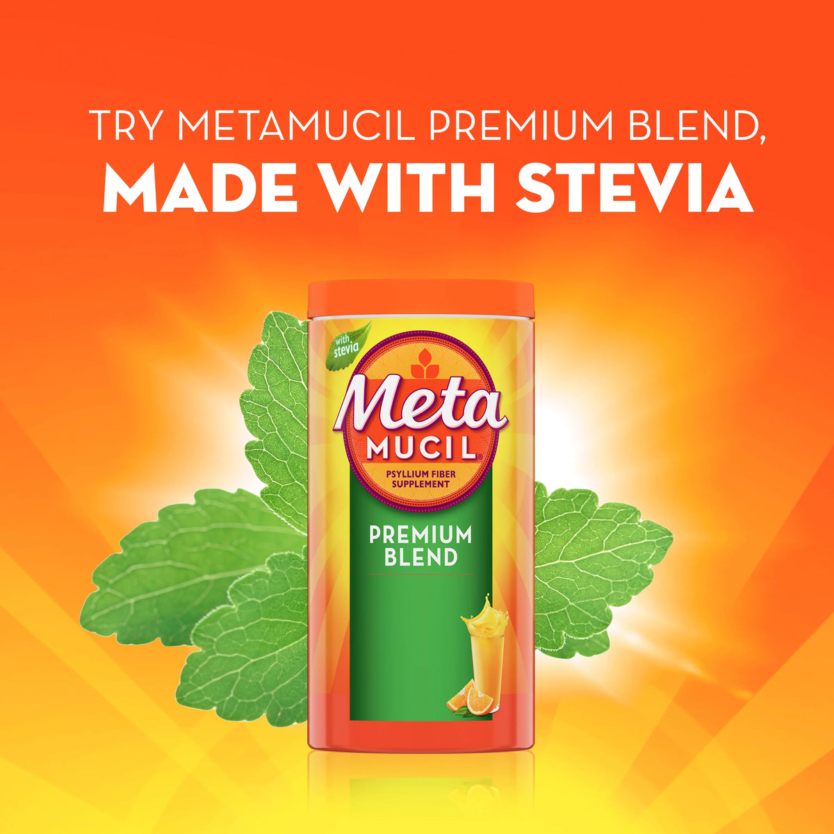Psyllium Husk Fiber Powder with Stevia 114 Ct H3546