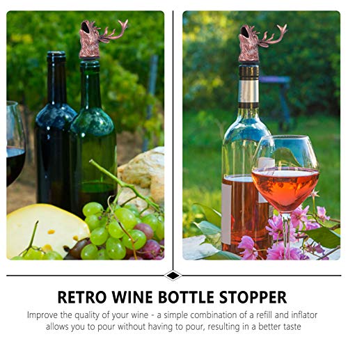 Christmas Wine Aerator Deer Head Wine Pourer Spout D65661