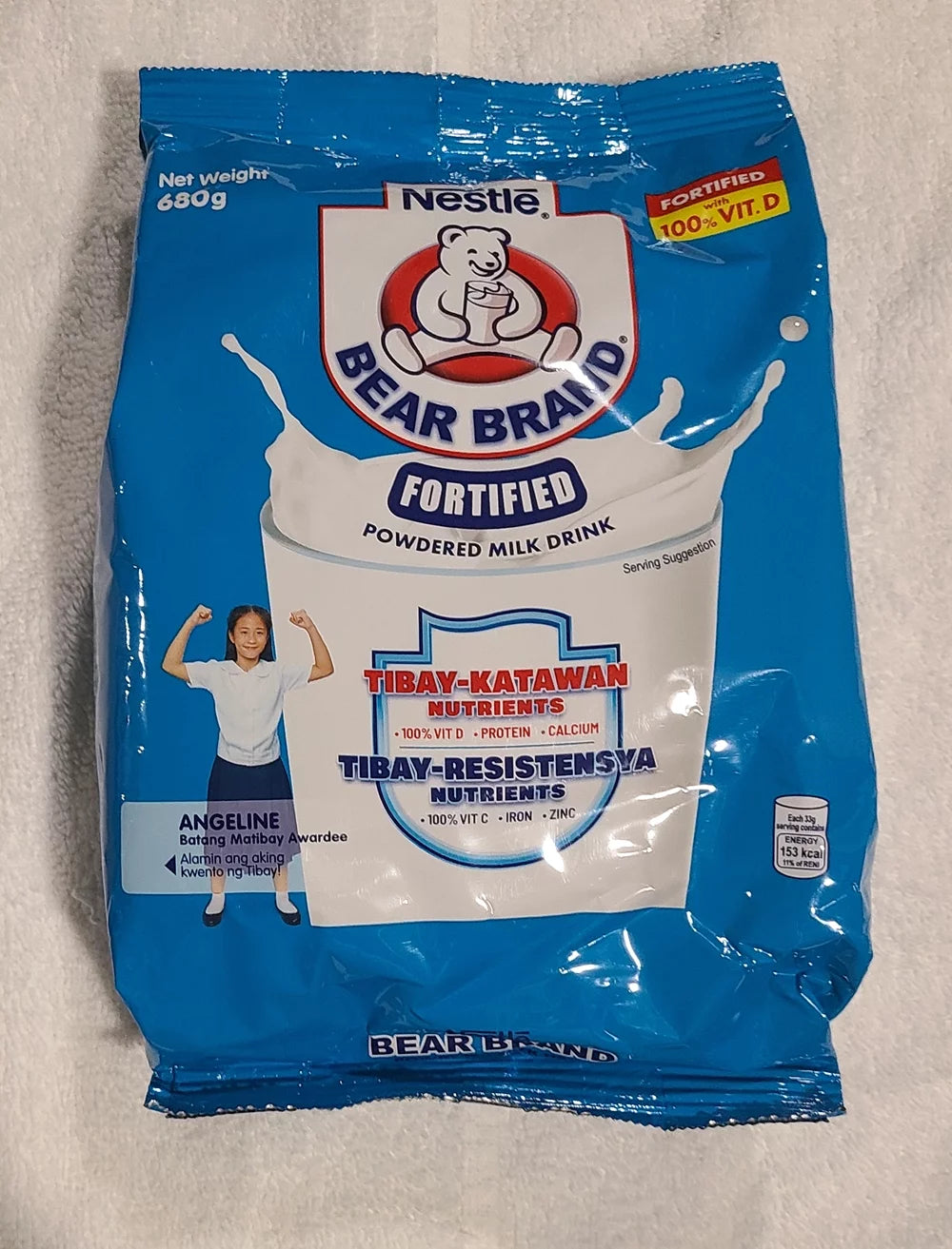 Fortified Powdered Milk Drink with Iron, Zinc & Vitamin C, 680 grams x3 packs L1542