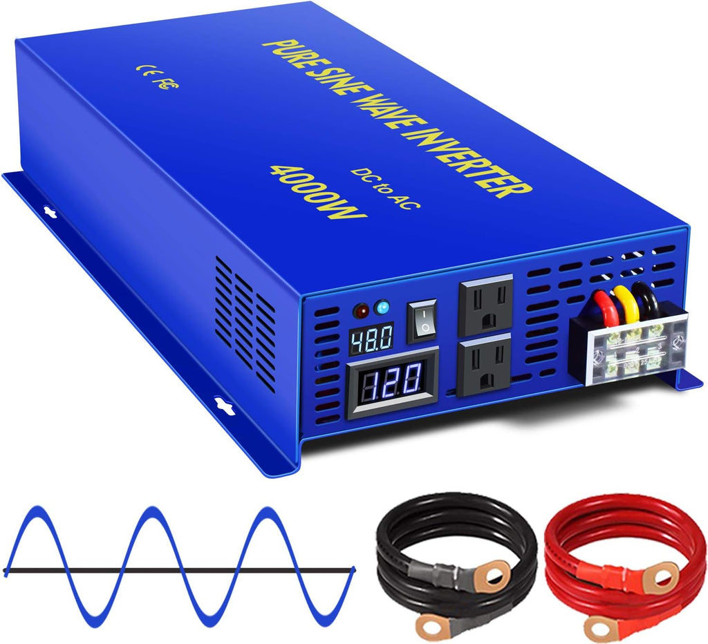 Pure Sine Wave 4000 watt Power Inverter 48V to 110v 120V C478134
