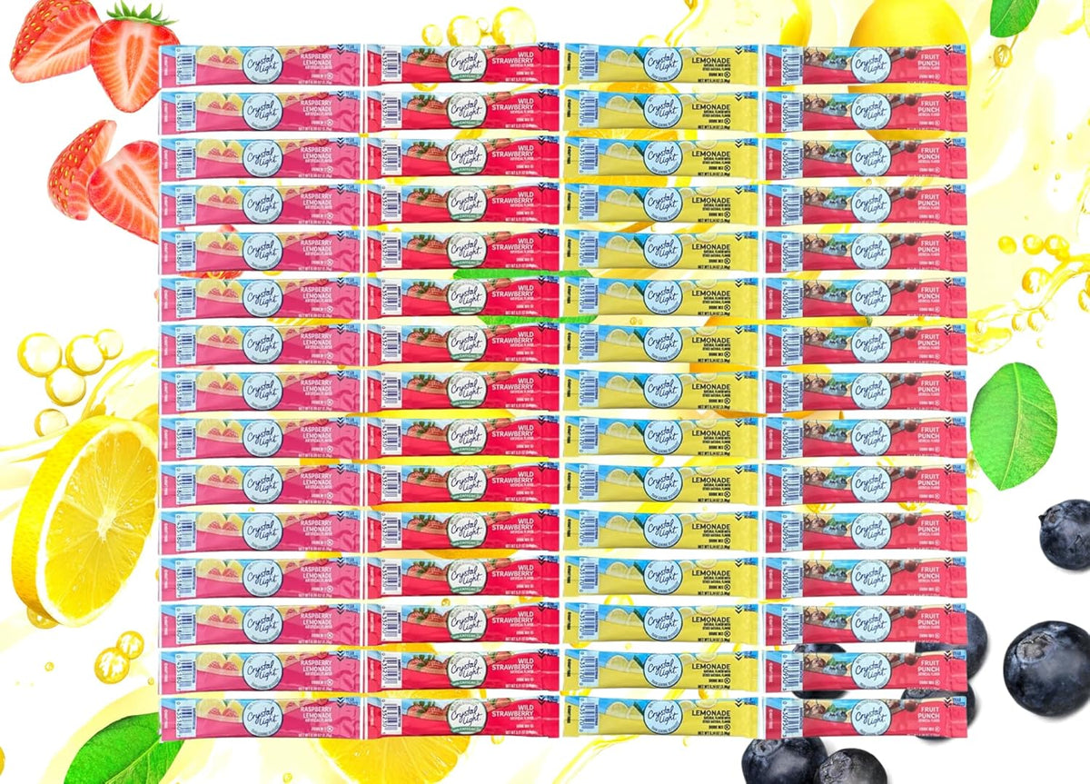 60 Flavored Drink Mix Packets Variety Pack S7063
