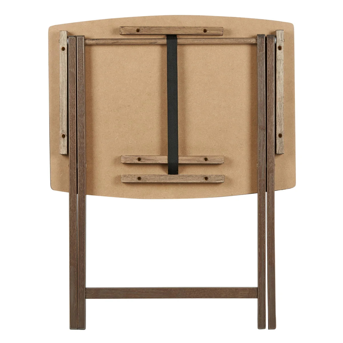Oversized Single Folding Tray Table Rustic Gray B69531
