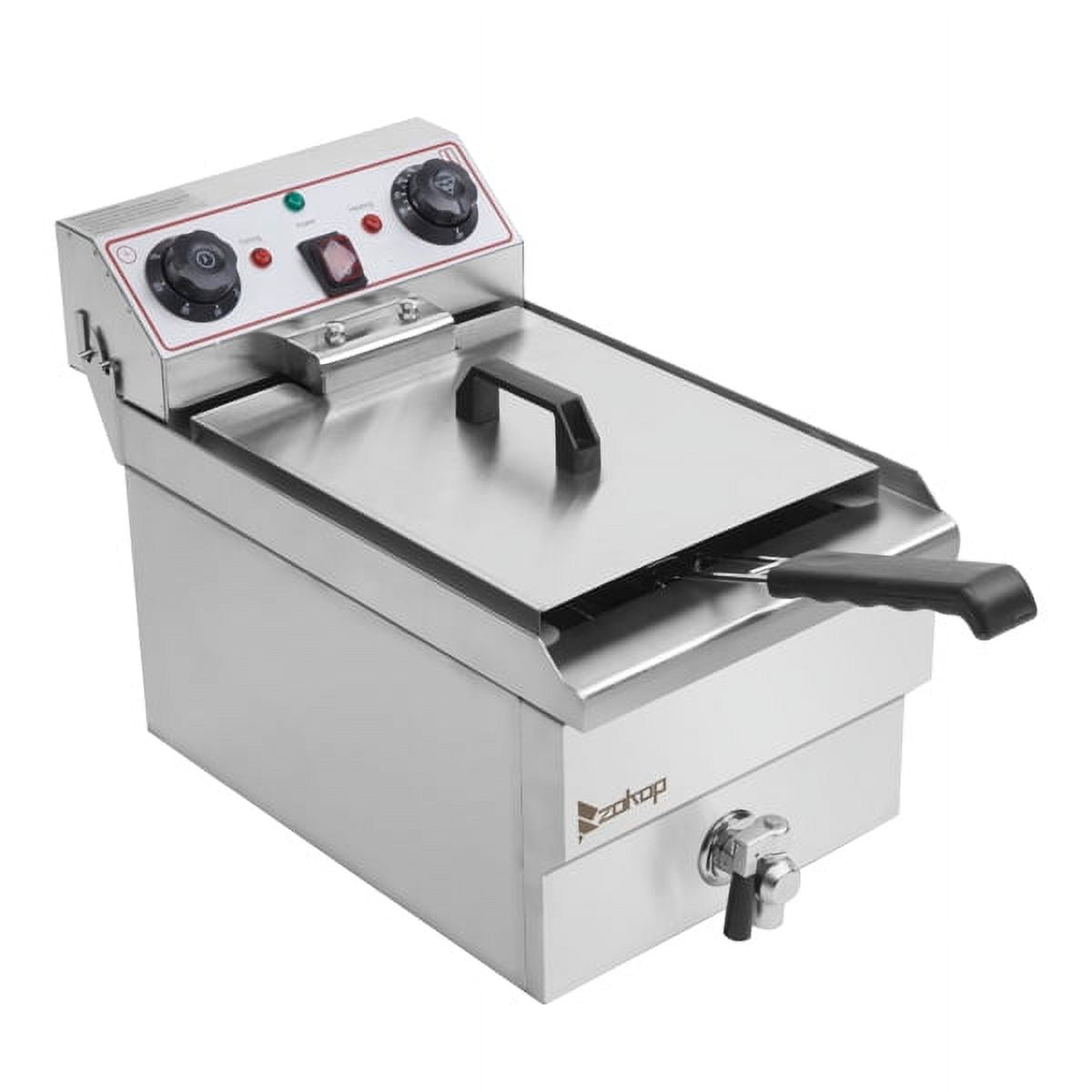 Stainless Steel Faucet Single Tank Deep Fryer 1700W U337