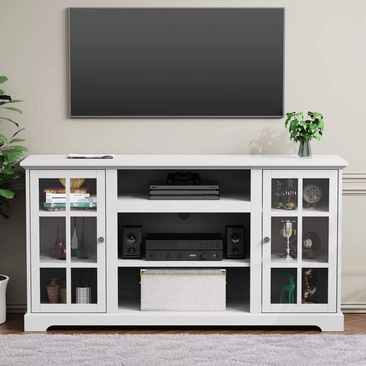 White Wood TV Stand R265217