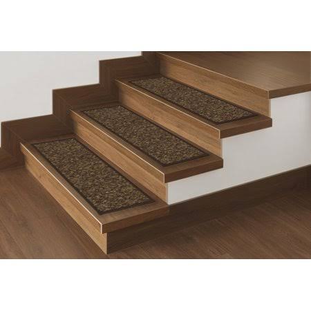 Brown Non-Slip Carpet Stair Treads, 8.5 inch x 26 inch, 14 Pack L1851