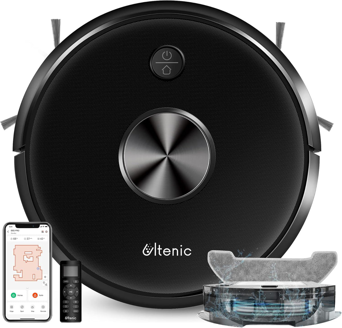 Robot Vacuum Cleaner and Mop, 2500Pa Suction, 150Mins Runtime E527