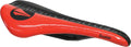 Black Microfiber Top Gloss Red Duster Saddle O4349