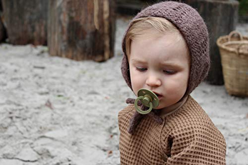 Set of 2 BPA-Free Natural Rubber Baby Pacifiers V690