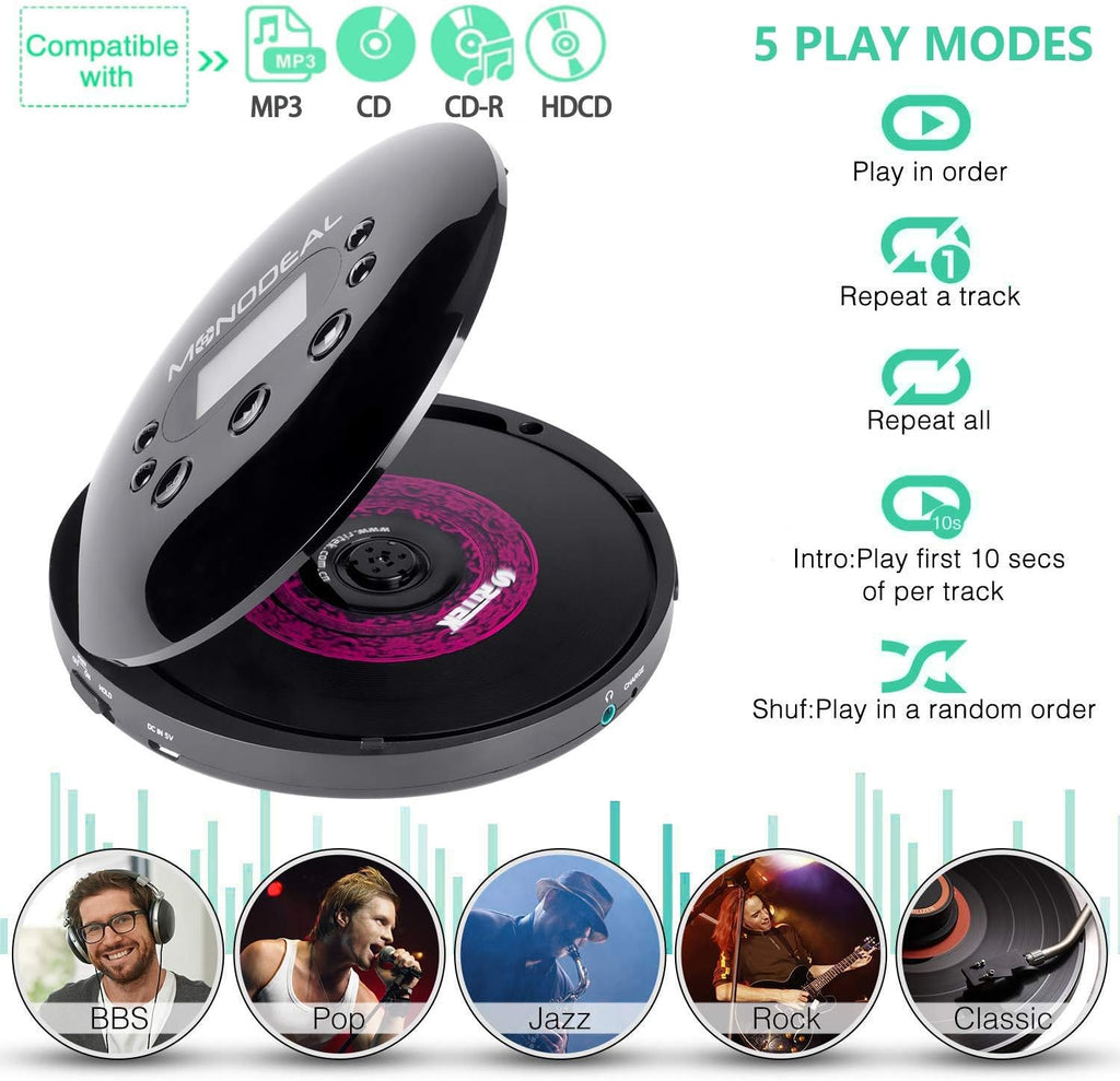 Portable CD Player with Headphones L729