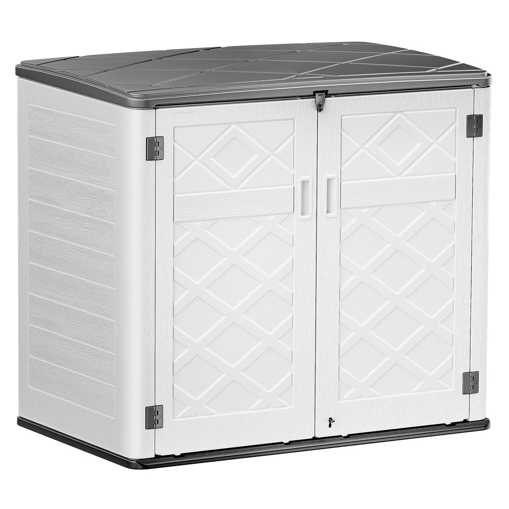 White Resin Outdoor Storage Shed, 38 Cu.ft B299933