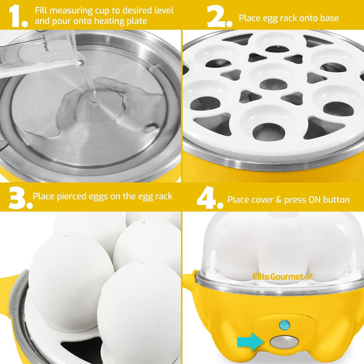 Yellow 7 Egg Cooker M769