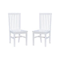 White Wood Dining Chair (Set of 2) J227888