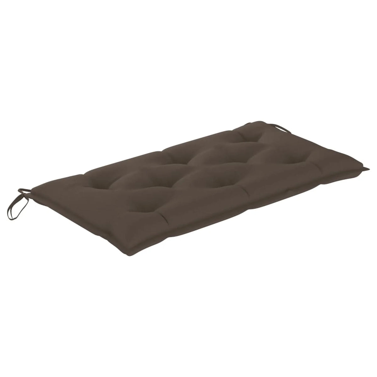 Teak Wood Patio Bench with Taupe Cushion M640