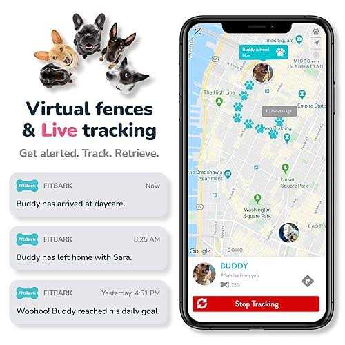 GPS Dog Tracker Health & Location Pet Tracking Collar Device L581712