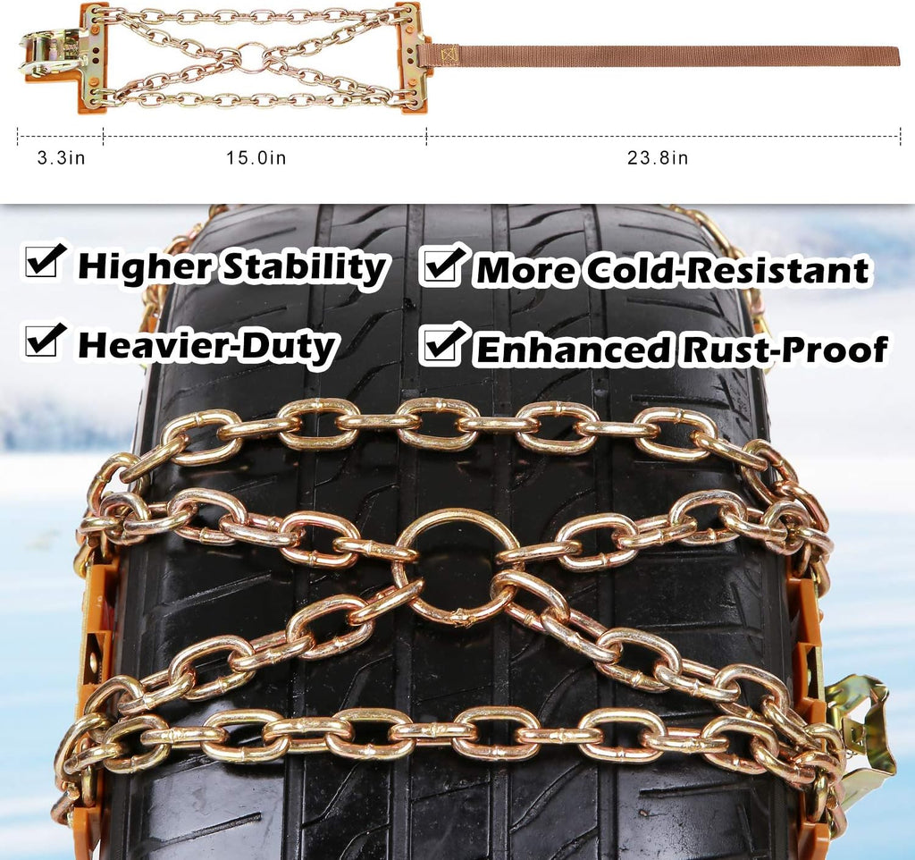 Tire Chains 6 PCS Adjustable Lock Y1391