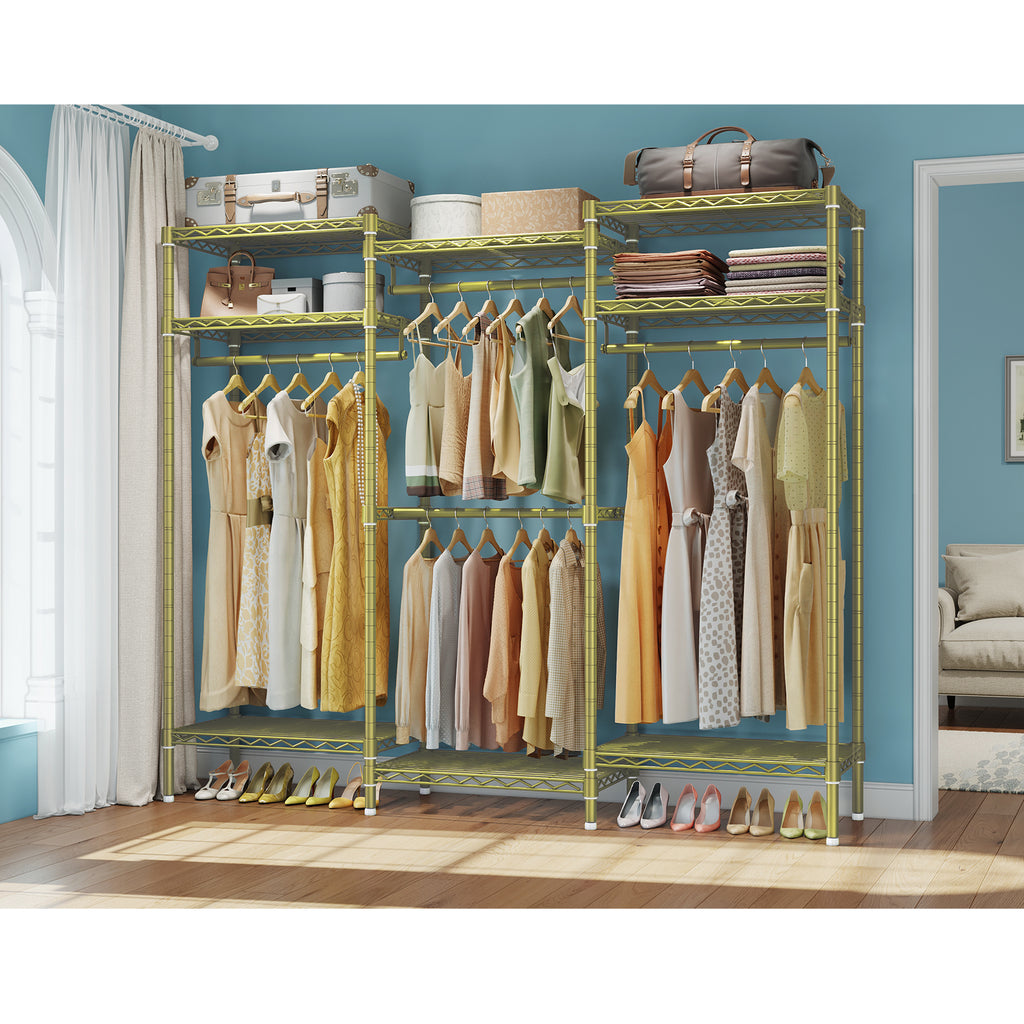 Gold Heavy Duty Garment Rack J12119