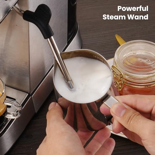 Beige Espresso Machine with Milk Frother M39607