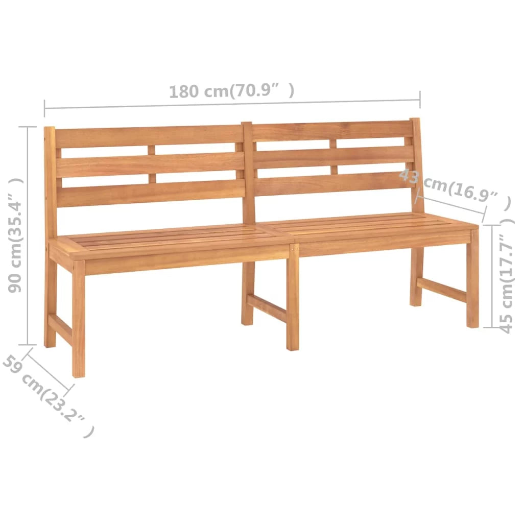 Solid Teak Wood Patio Bench Y93933