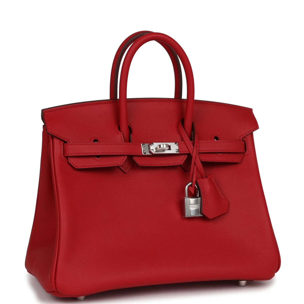 Rouge Piment Swift Leather Handbag A8364