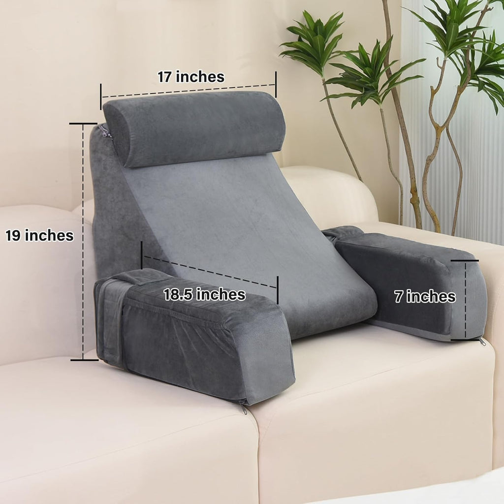 Medium Grey Reading Pillow B635820