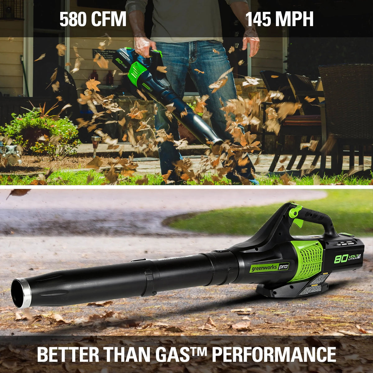 80V Brushless Leaf Blower with 2.5 Ah Battery & Charger C45922