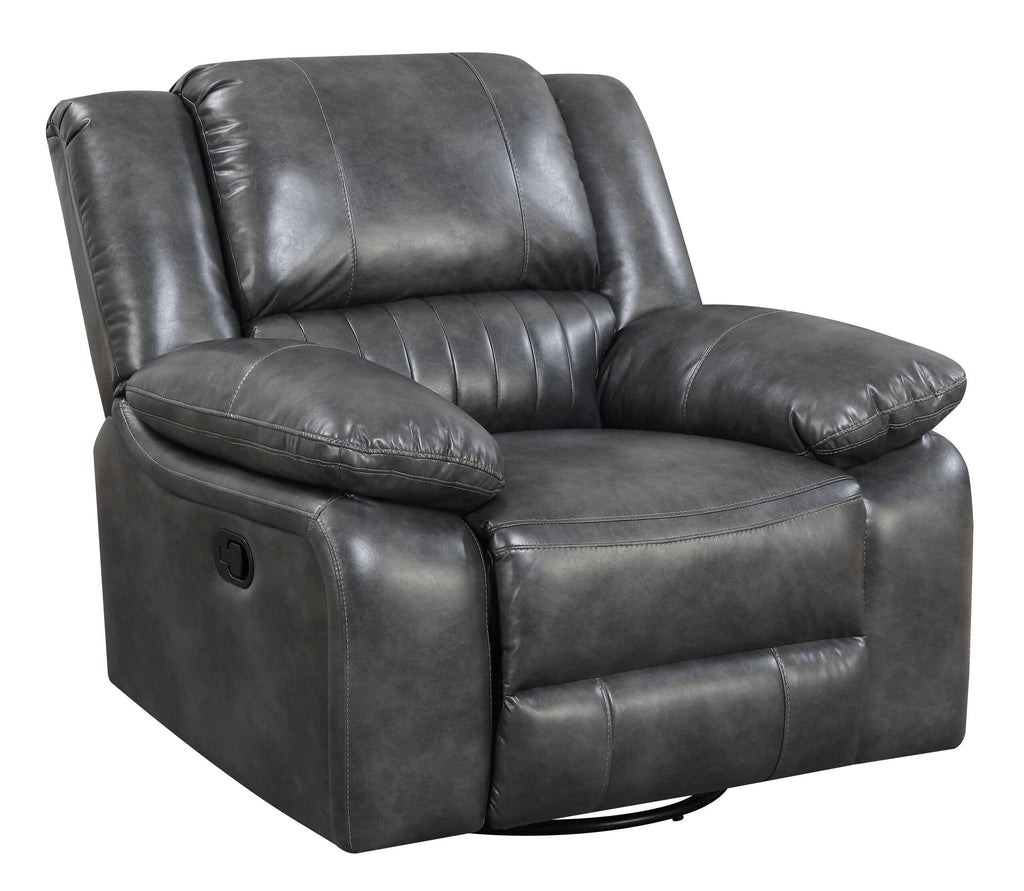 Gray Swivel Glider Recliner S9264