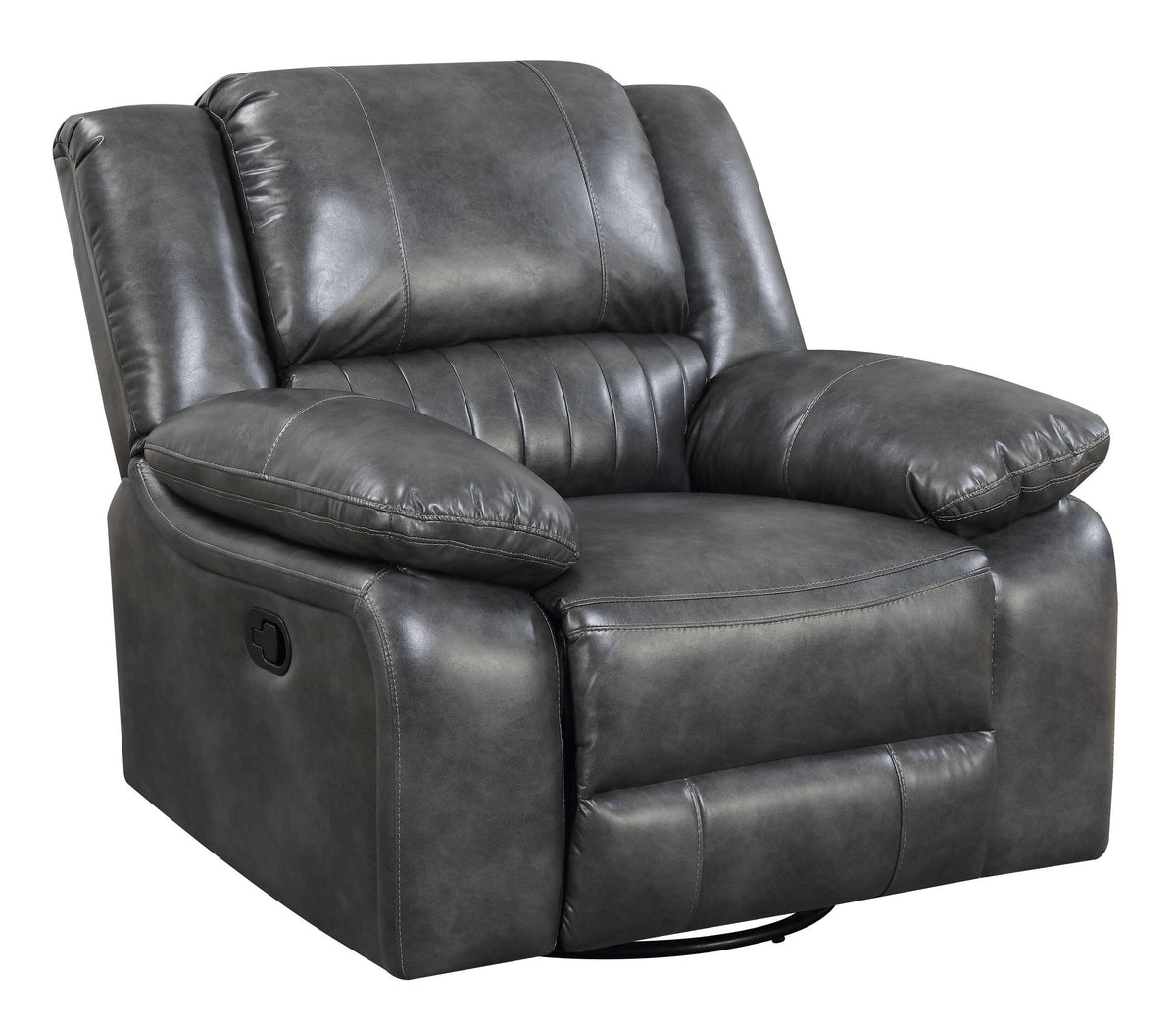 Gray Swivel Glider Recliner S9264