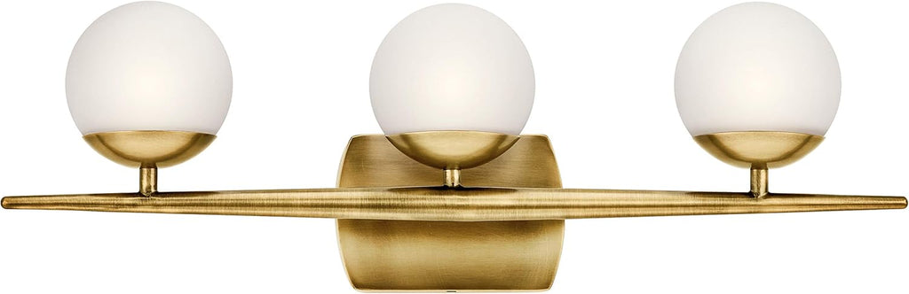 Chrome 4 Light Halogen Vanity Light with Satin Etched Cased Opal Glass W53213