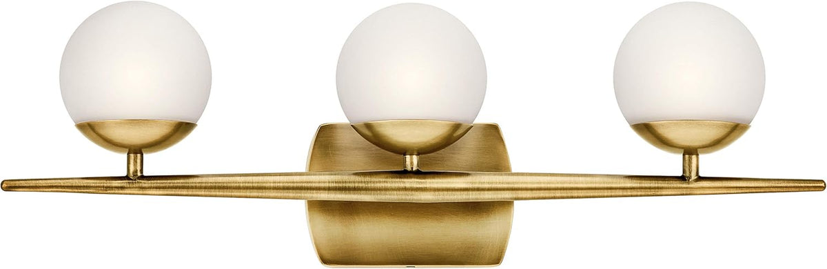 Chrome 4 Light Halogen Vanity Light with Satin Etched Cased Opal Glass W53213