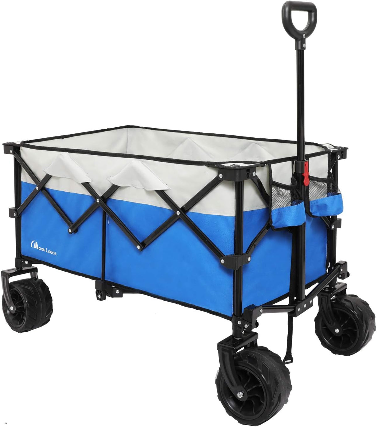 Collapsible Heavy Duty Folding Utility Wagon Cart with All-Terrain Wheels U486209