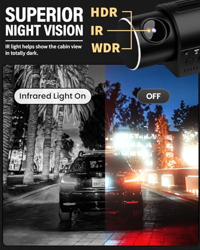 Dash Cam 1080P Three Channels with IR Night Vision Car Camera SD Card Included Dashboard Camera B224105