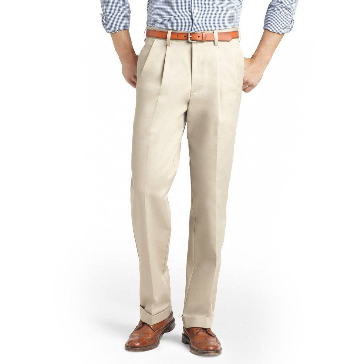 Pleated Wrinkle-Free Chino Pant R501