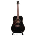 Left Hand Dreadnought Acoustic Guitar in Black Q105