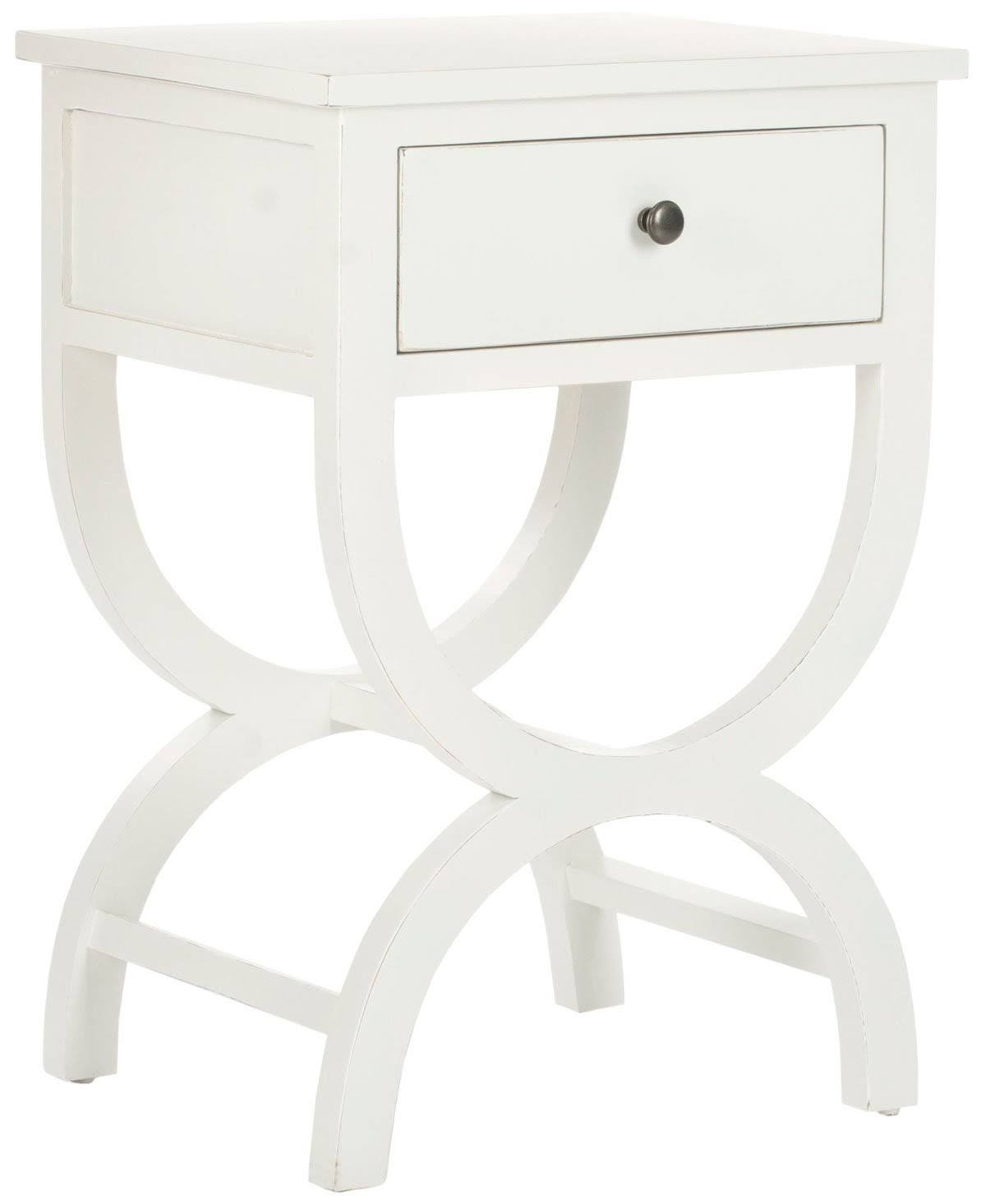 Quartz Grey Accent Table with Storage Drawer Q498510