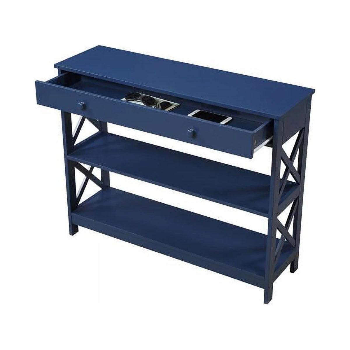 Cobalt Blue Wood Console Table S4620