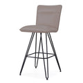 Taupe Swivel Bar Stool - Set of 2 Y34644