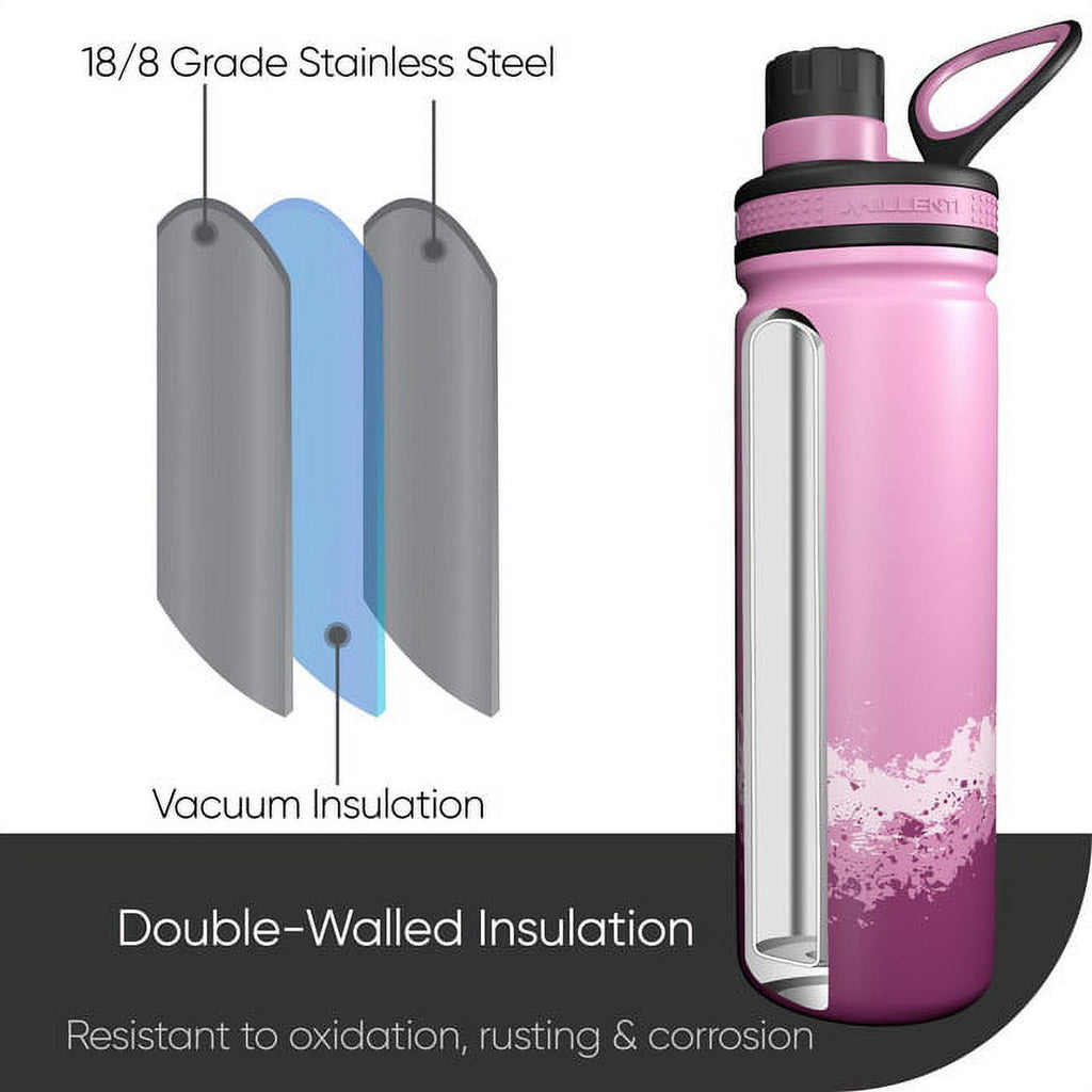 Pink 26oz Vacuum Insulated Stainless Steel Water Bottle J26250