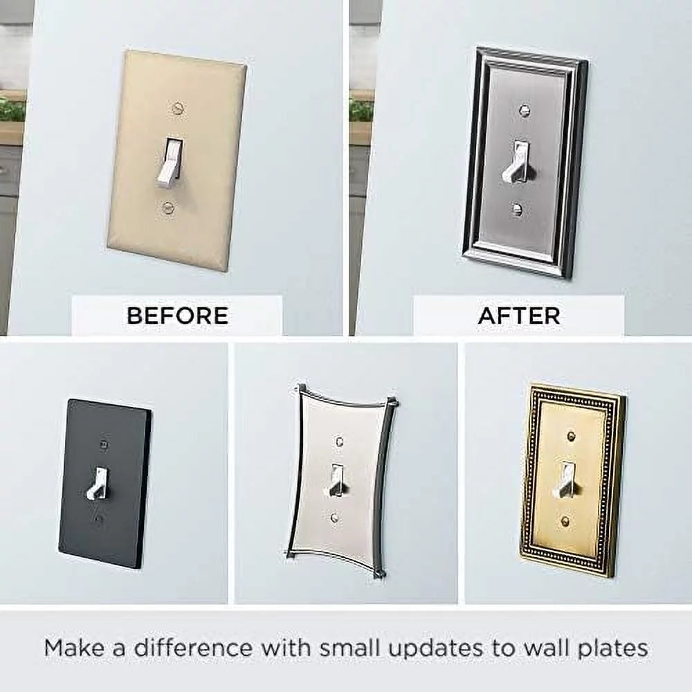 Wood Triple Toggle Switch Wall Plate I656