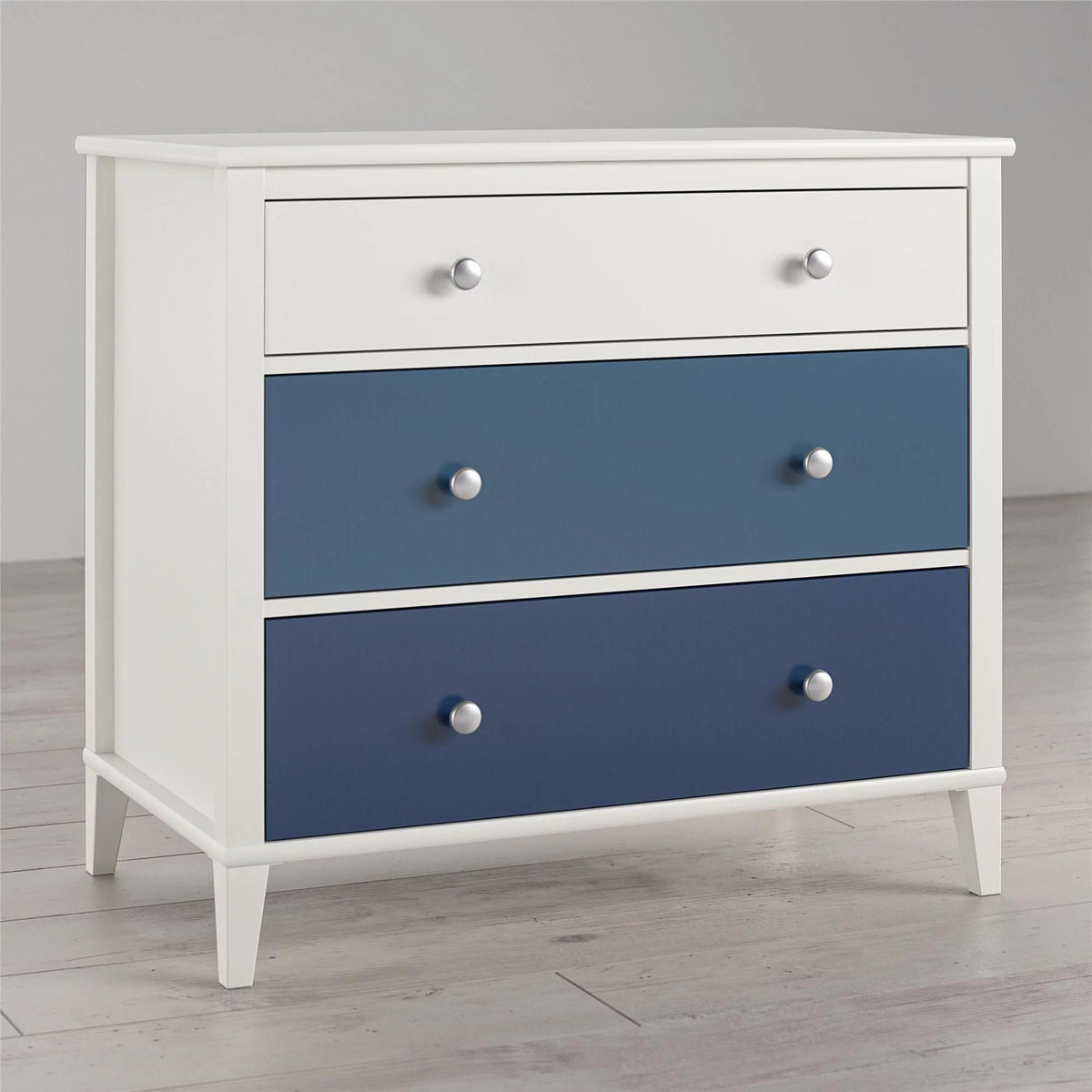 White 3 Drawer Dresser E3775
