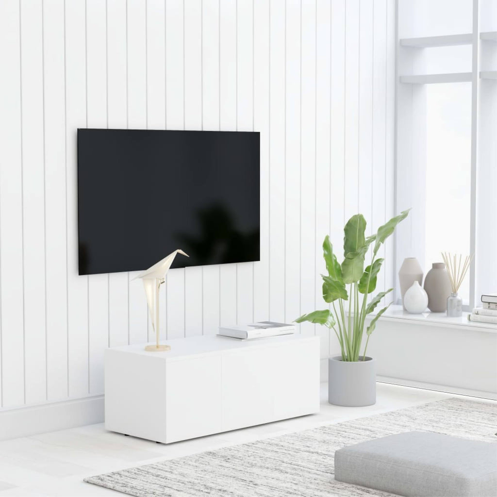 White Chipboard TV Cabinet W29543