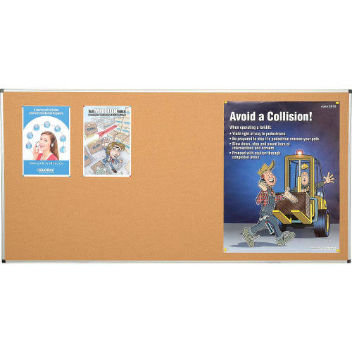 Large Cork Bulletin Board with Aluminum Frame K2308