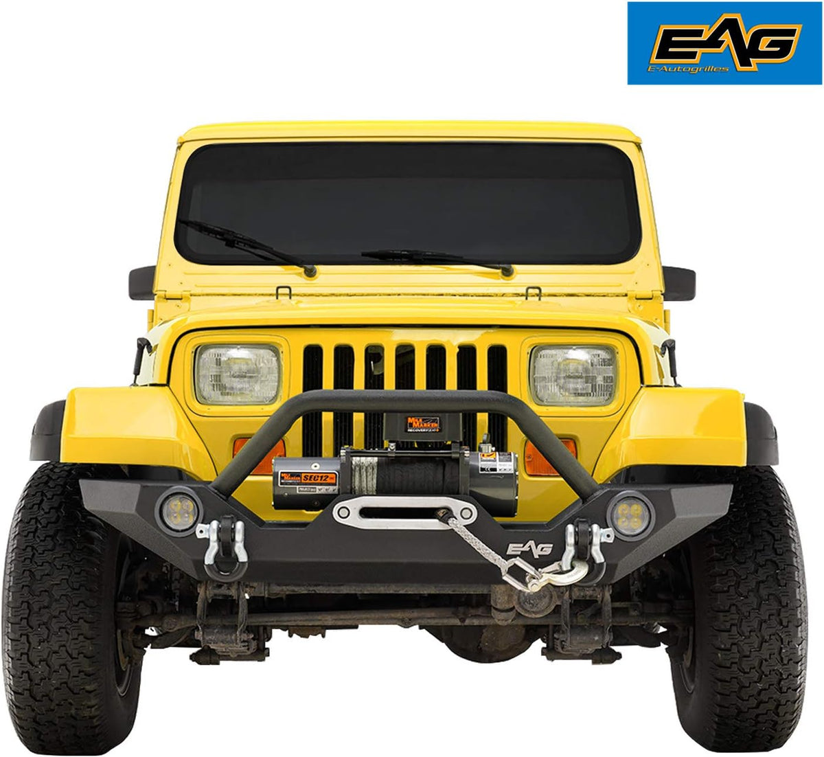 Front LED Bumper and Rear Bumper with Assembled Tire Carrier C2726