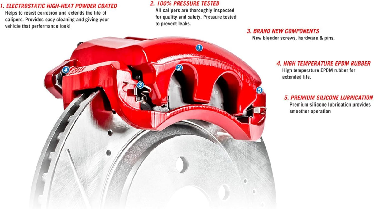 Powder Coated Brake Caliper Set S6699
