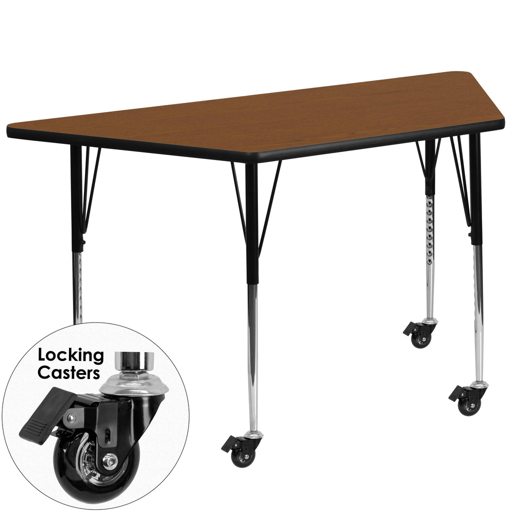 Grey Trapezoid Activity Table L676719