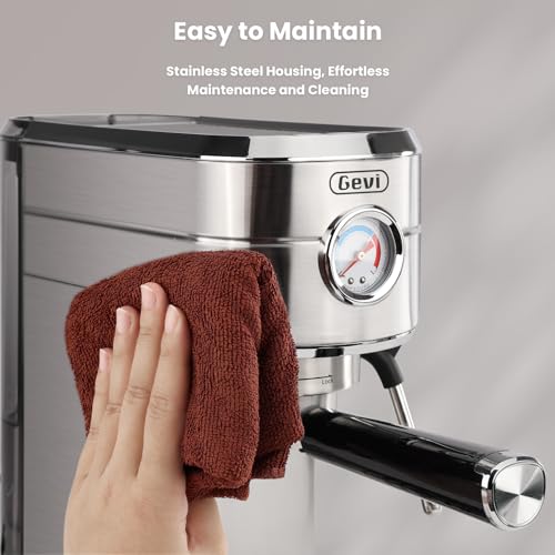 Beige Espresso Machine with Milk Frother M39607
