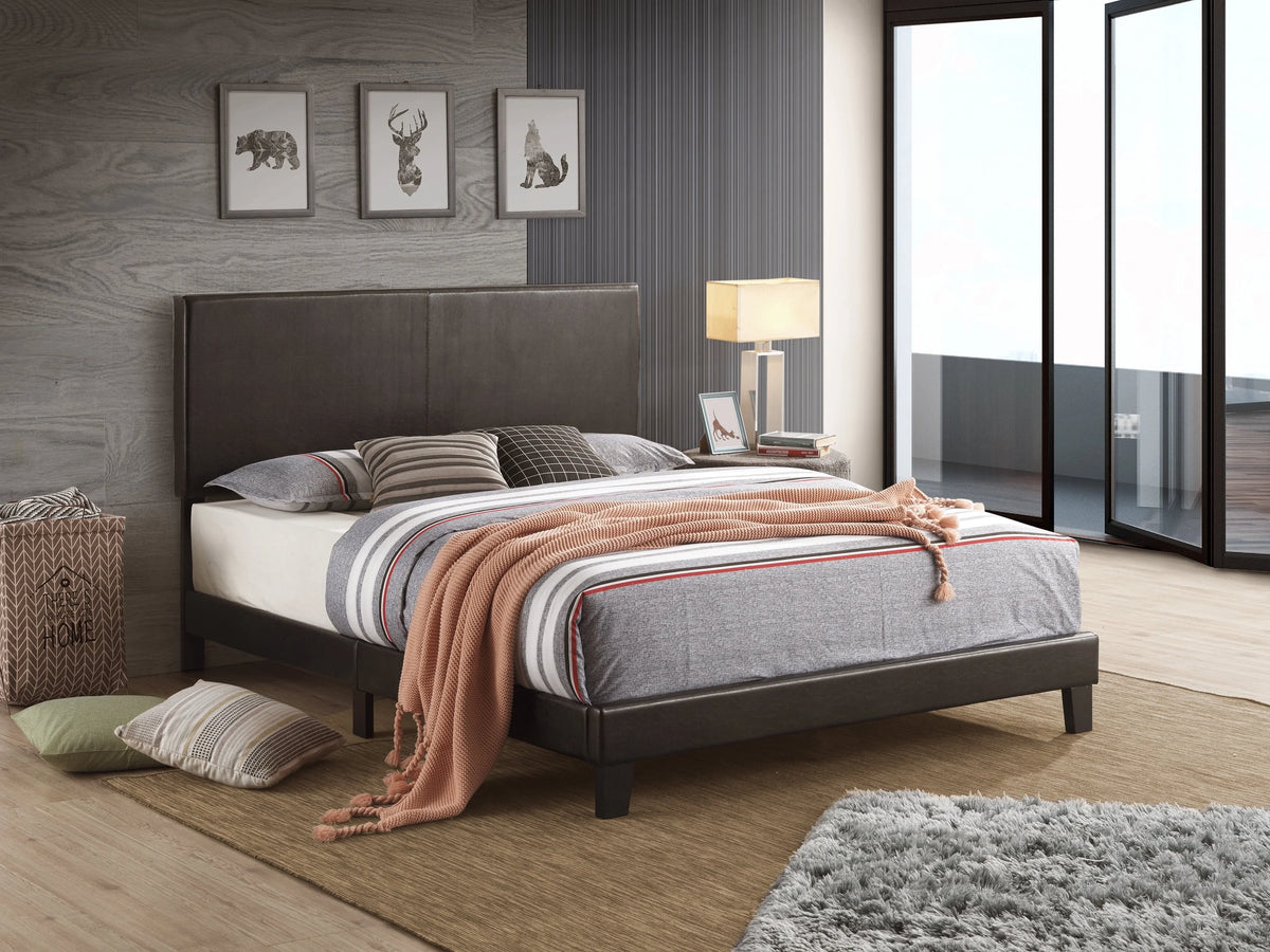 Black Queen Platform Bed X82939