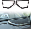 Carbon Fiber ABS A Pillar Speaker Decoration Cover Trim Stickers I60724