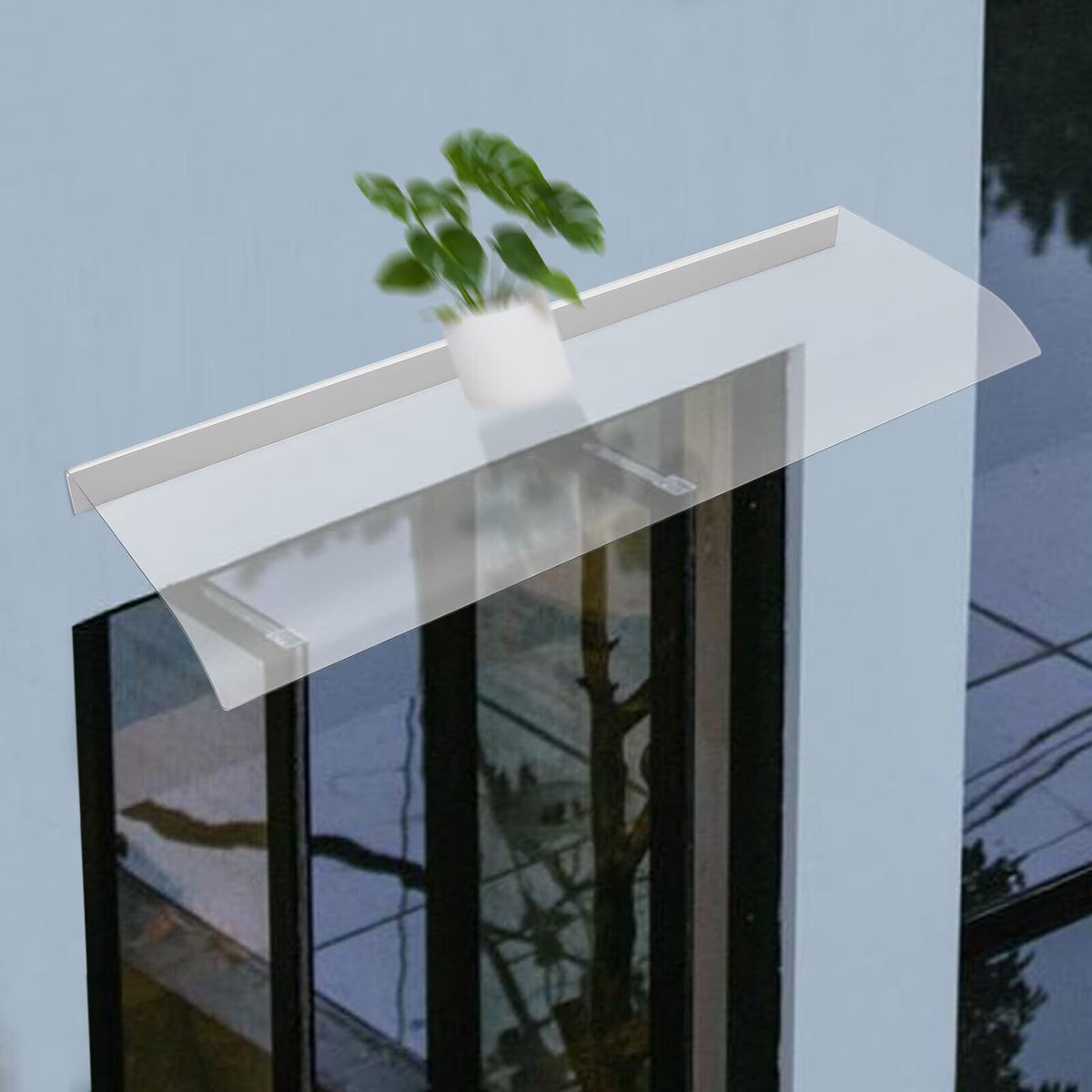 UV Protector Front Door Window Awning Cover Outdoor Canopy 60/80/100/120*40CM A51116
