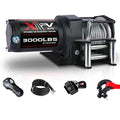 3000 lb 12V DC Electric Winch with Synthetic Rope Z494501