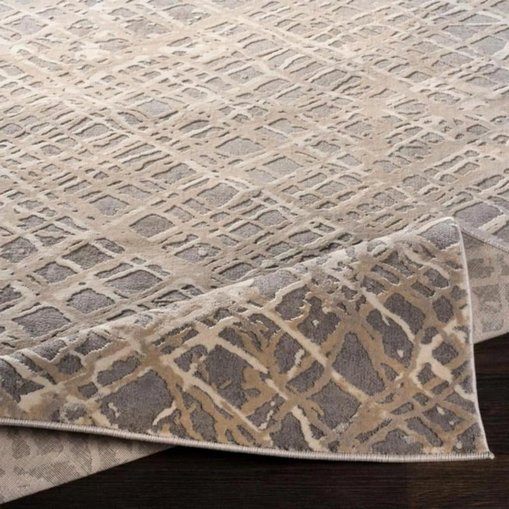 5x7 Medium Gray Area Rug K8932